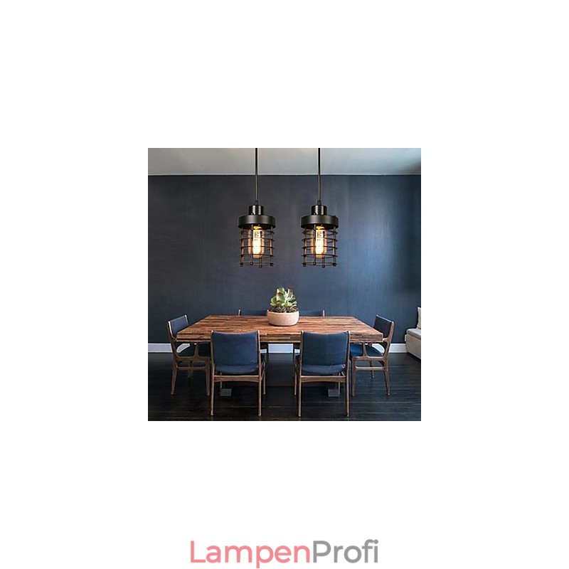 Retro Kreis von Einzelkopflampen und Laternen Charakter Art Kronleuchter Lampe