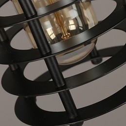 Retro Kreis von Einzelkopflampen und Laternen Charakter Art Kronleuchter Lampe