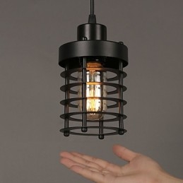 Retro Kreis von Einzelkopflampen und Laternen Charakter Art Kronleuchter Lampe