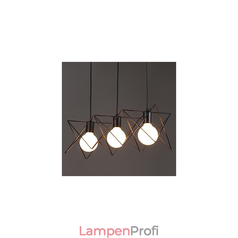 Kontraktiertes und zeitgenössisches kreatives Design Einzelkopf-Droplight aus Schmiedeeisen