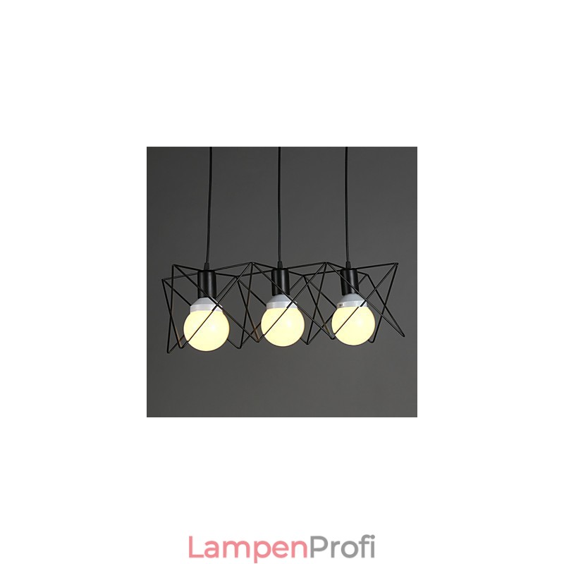 Kontraktiertes und zeitgenössisches kreatives Design Einzelkopf-Droplight aus Schmiedeeisen