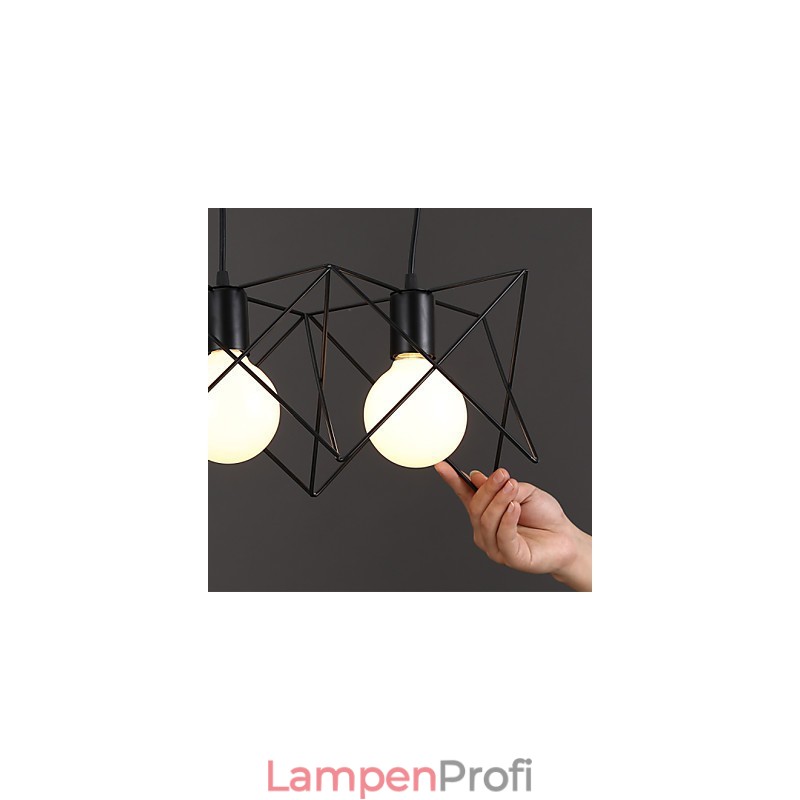Kontraktiertes und zeitgenössisches kreatives Design Einzelkopf-Droplight aus Schmiedeeisen