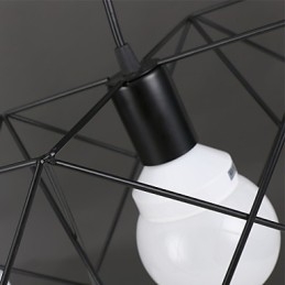 Kontraktiertes und zeitgenössisches kreatives Design Einzelkopf-Droplight aus Schmiedeeisen