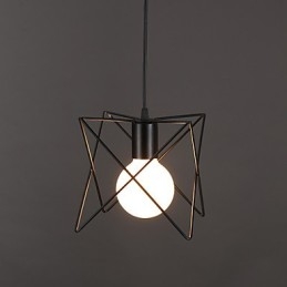 Kontraktiertes und zeitgenössisches kreatives Design Einzelkopf-Droplight aus Schmiedeeisen
