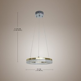 Kristall Pendelleuchte Goldene Moderne Lampe