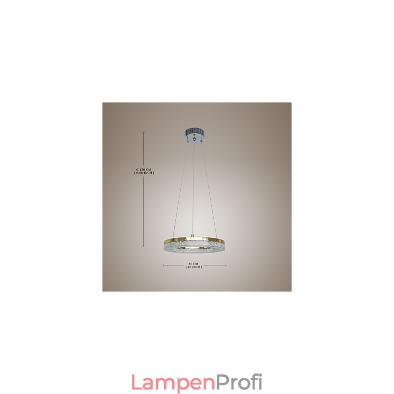 Kristall Pendelleuchte Goldene Moderne Lampe