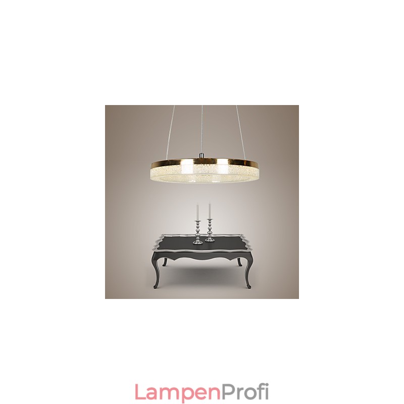 Kristall Pendelleuchte Goldene Moderne Lampe