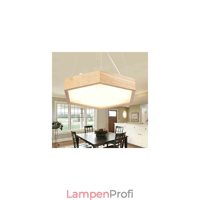 Moderne zeitgenössische Country Mini-Stil andere Holz Bambus Pendelleuchte