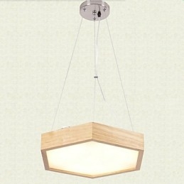 Moderne zeitgenössische Country Mini-Stil andere Holz Bambus Pendelleuchte