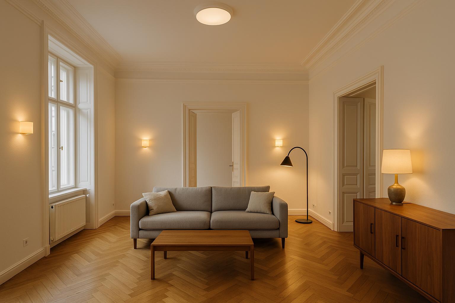 Beleuchtung für Altbauwohnung: So wirken hohe Räume warm, elegant und alltagstauglich